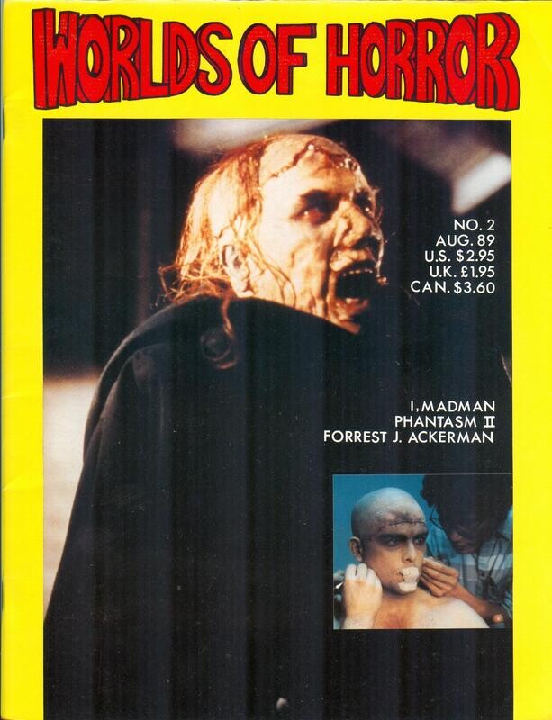 Worlds of Horror #2, August 1989, I, Madman; Phantasm II; Forrest J. Ackerman
