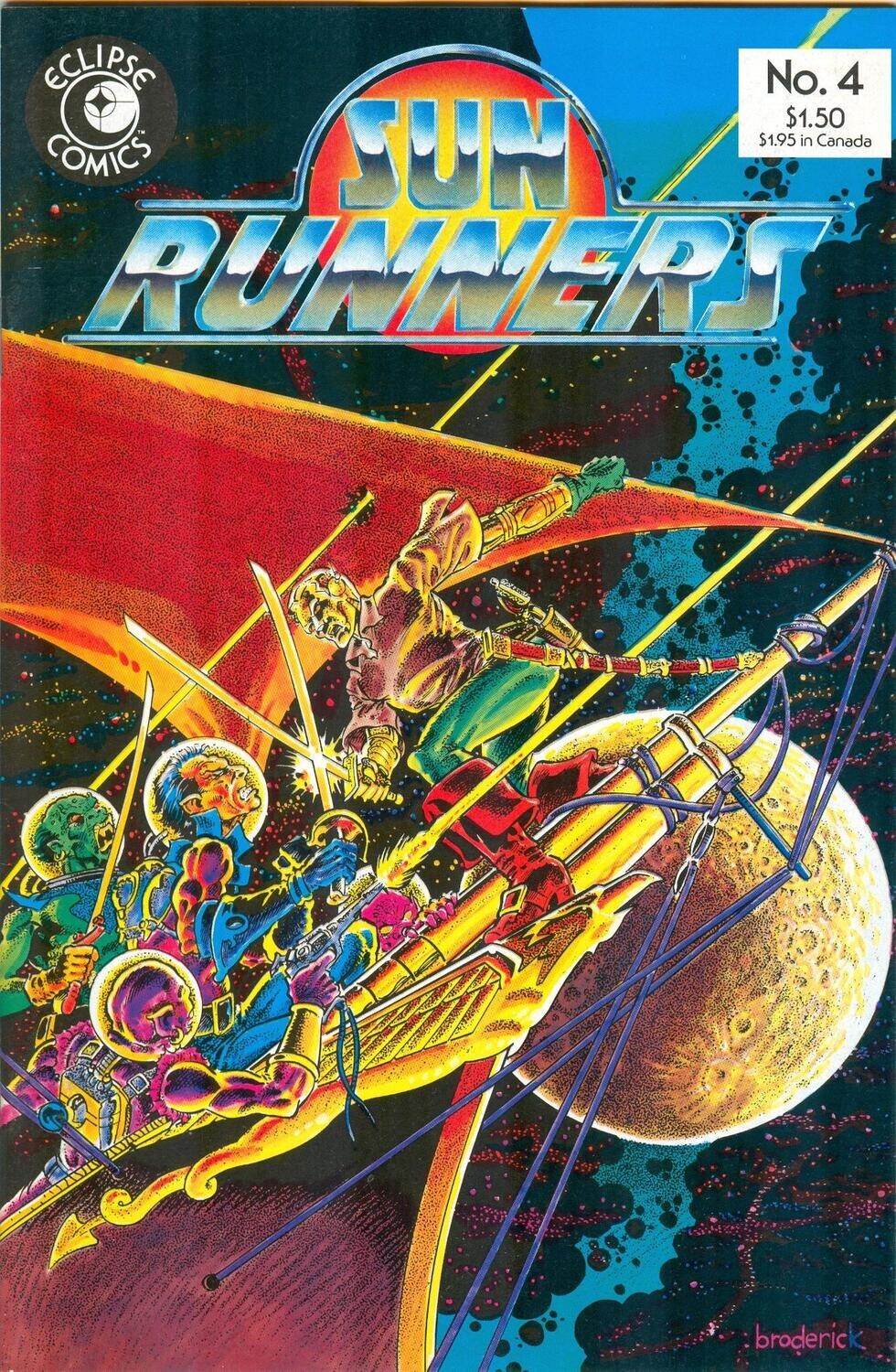 Sun Runners #4, Eclipse Comics, November 1984, $1.50 cover, Pat Broderick