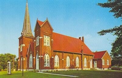 Jefferson Davis&#39; Bethel Baptist, Fairview, Kentucky - 1970s Chrome Postcard