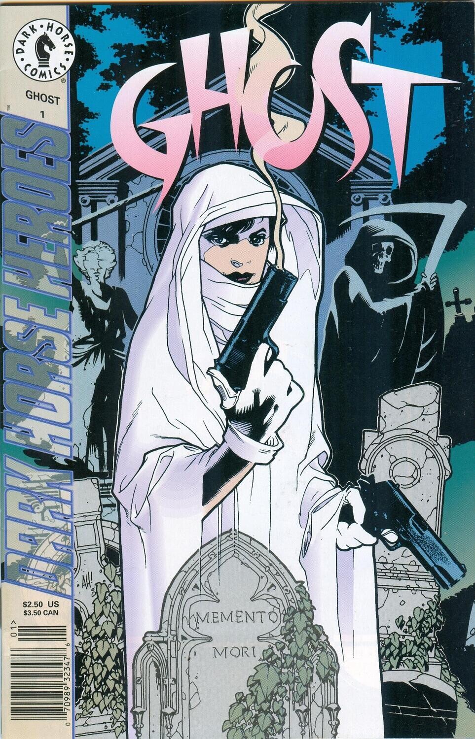 Ghost #1, Dark Horse Comics, Newsstand Edition, April 1995, Adam Hughes art!