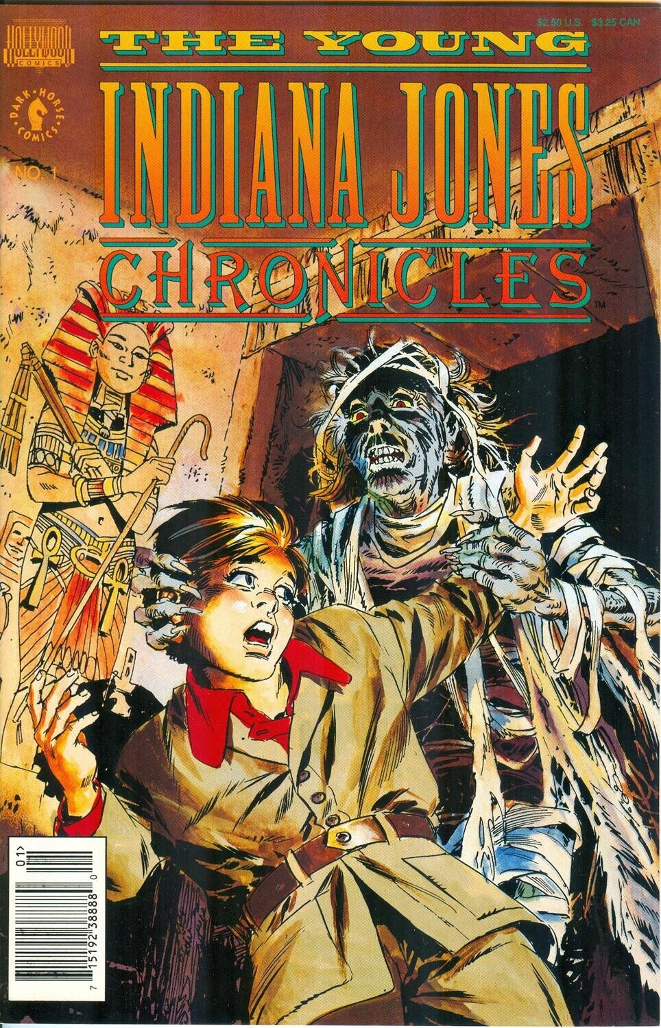 Young Indiana Jones Chronicles #1, Hollywood Comics, February 1992, $2.50