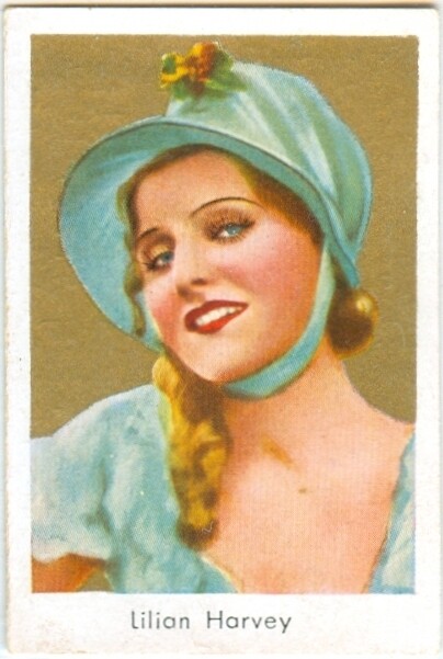 Lilian Harvey - Nazi Era Film Star, Righteous Gentile - 1933 Goldfilm Card #301