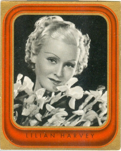 Lilian Harvey - Nazi Era Film Star, Righteous Gentile - 1936 Cigarette Card #2