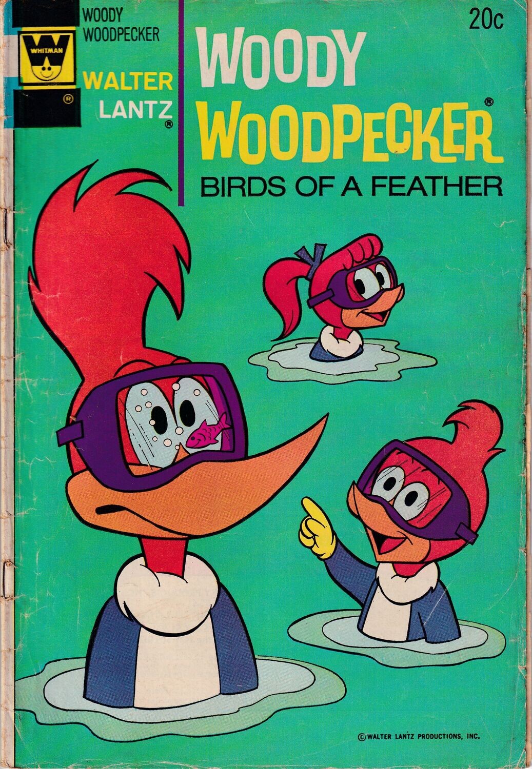 Walter Lantz Woody Woodpecker #131, Whitman, September 1973, 20¢ - fair/good
