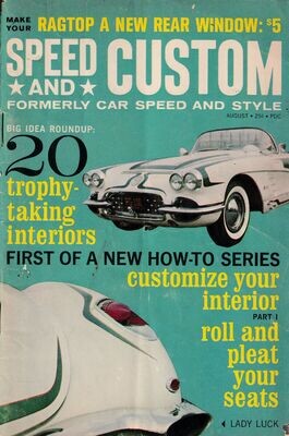 Speed and Custom Vol. 8 #2, August 1961 - 25¢ Magnum Publications