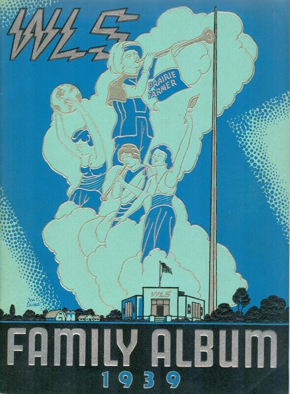 WLS Family Album 1939 - beautiful embossed art deco cover, Chicago radio