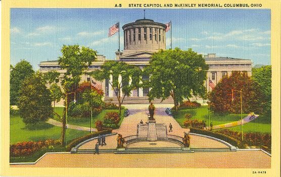 1932: A-5 State Capitol &amp; McKinley Memorial, Columbus, Ohio