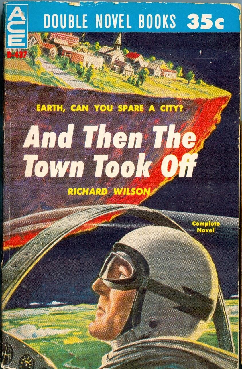 Ace Double D-437 The Sioux Spaceman + And Then the Town Took Off, 35¢ cover