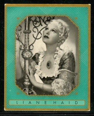 1937: Liane Haid - Nazi era actress, vintage Filmbilder cigarette card #350