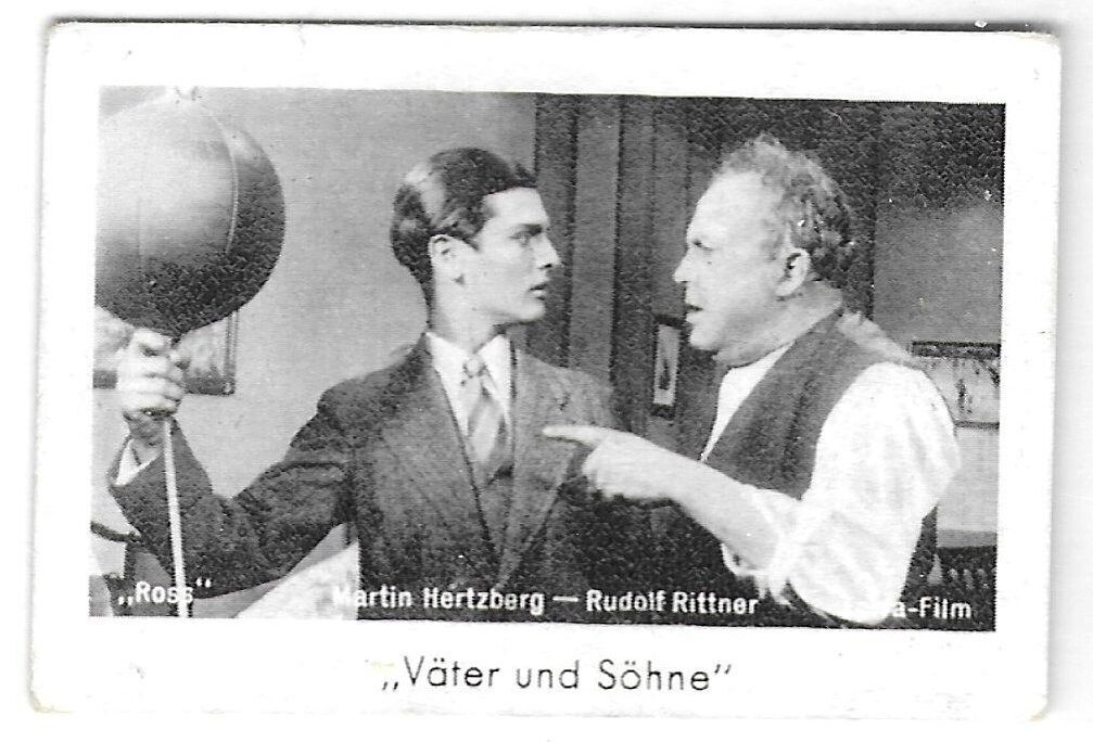 1930s: Martin Hertzberg - Rudolf Rittner, Weimar Stars cigarette card #272