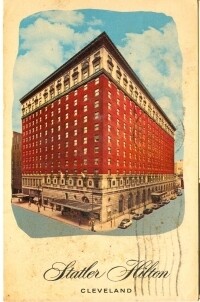 1969 Chrome Postcard: Statler Hilton, Cleveland, Ohio