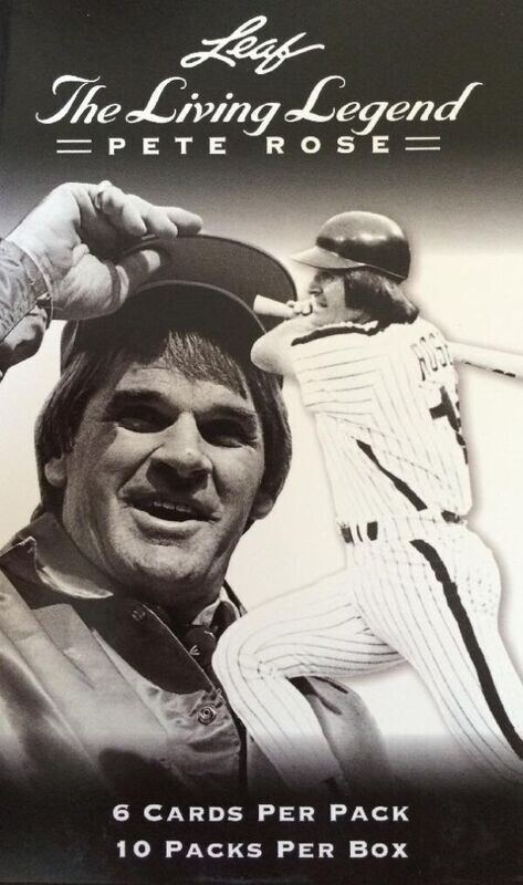 2012 Leaf - The Living Legend: Pete Rose - unopened pack of six cards