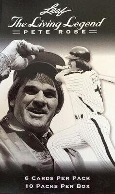 2012 Leaf - The Living Legend: Pete Rose - unopened pack of six cards