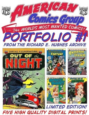 American Comics Group Portfolio #1 - five plates - Richard E. Hughes Archive