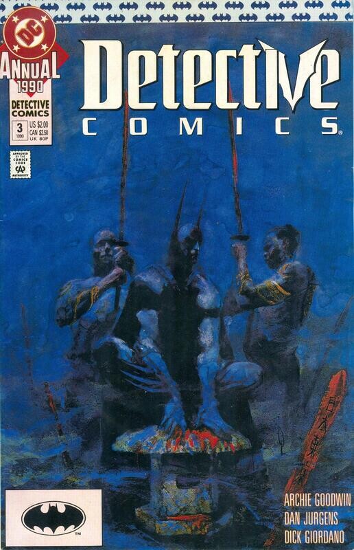 Detective Comics Annual #3, George Pratt painted cover, $2.00 cover price, 1990
