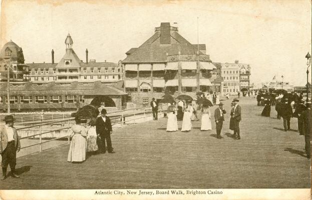 Early-1900s: Atlantic City, Boardwalk, Brighton Casino