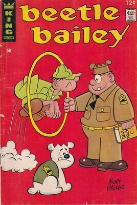 Beetle Bailey #58, King Comics, April 1967, 12¢ Mort Walker