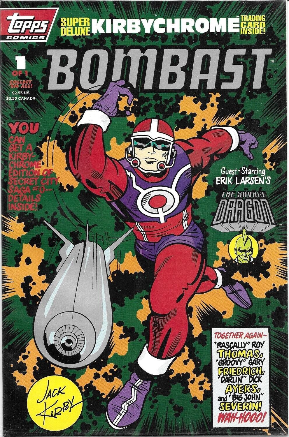 Bombast #1, April 1993, Topps Comics, Jack Kirby cover
