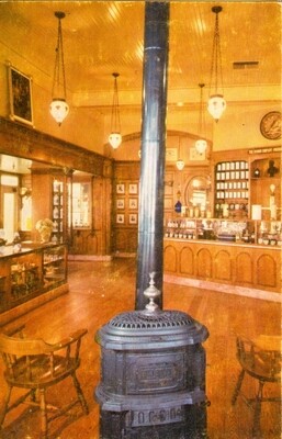 CHROME: Disneyland - The Upjohn Old Fashioned Drugstore interior 1955-1970