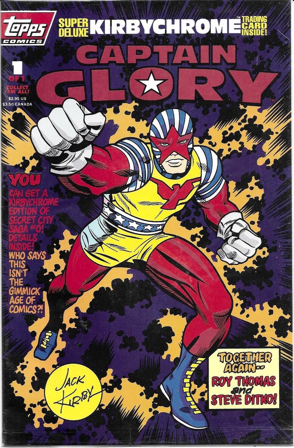 Captain Glory #1, April 1993, Topps Comics, Jack Kirby cover