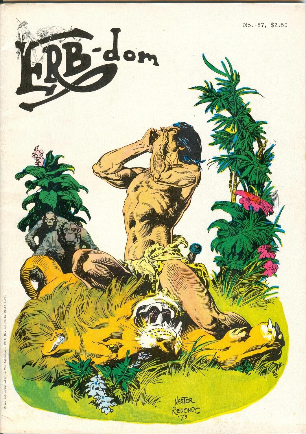 ERB-dom #87, fanzine, June 1976, Russ Manning strips, $2.50 Nestor Redondo cover