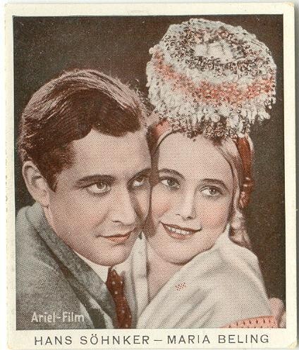 Hans Söhnker &amp; Maria Beling, 1930s cigarette card #131