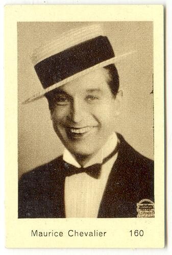 Maurice Chevalier - 1930s original cigarette card #160