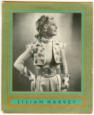 Lilian Harvey - Nazi Era Film Star, Righteous Gentile - 1937 Cigarette Card #266