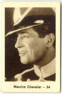 Maurice Chevalier - 1930s original cigarette card #34