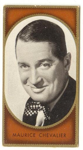 Maurice Chevalier - 1936 original cigarette card #29