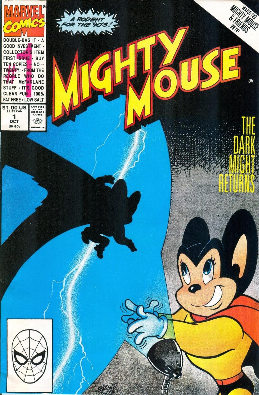 Mighty Mouse #1 - Marvel Comics, October 1990, Ernie Colon &amp; Marie Severin art