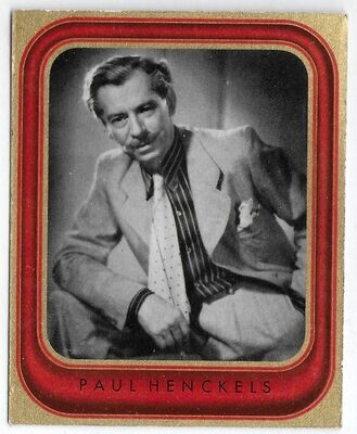 Paul Henckels 1936 German Cigarette Card, Bunte Filmbilder #222