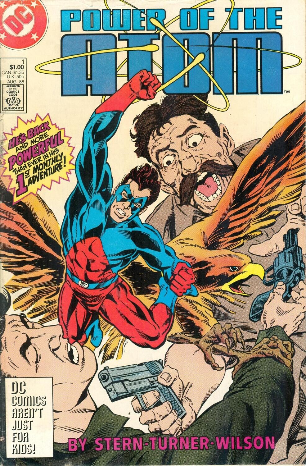 Power of the Atom #1, DC Comics, August 1988, $1.00 Dwayne Turner cover and art