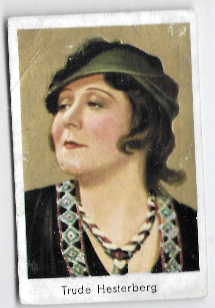 Trude Hesterberg - 1930s original color cigarette card #251, German actress