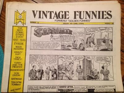 Vintage Funnies #22, DynaPubs Enterprises, 1973, Superman, Buck Rogers etc.