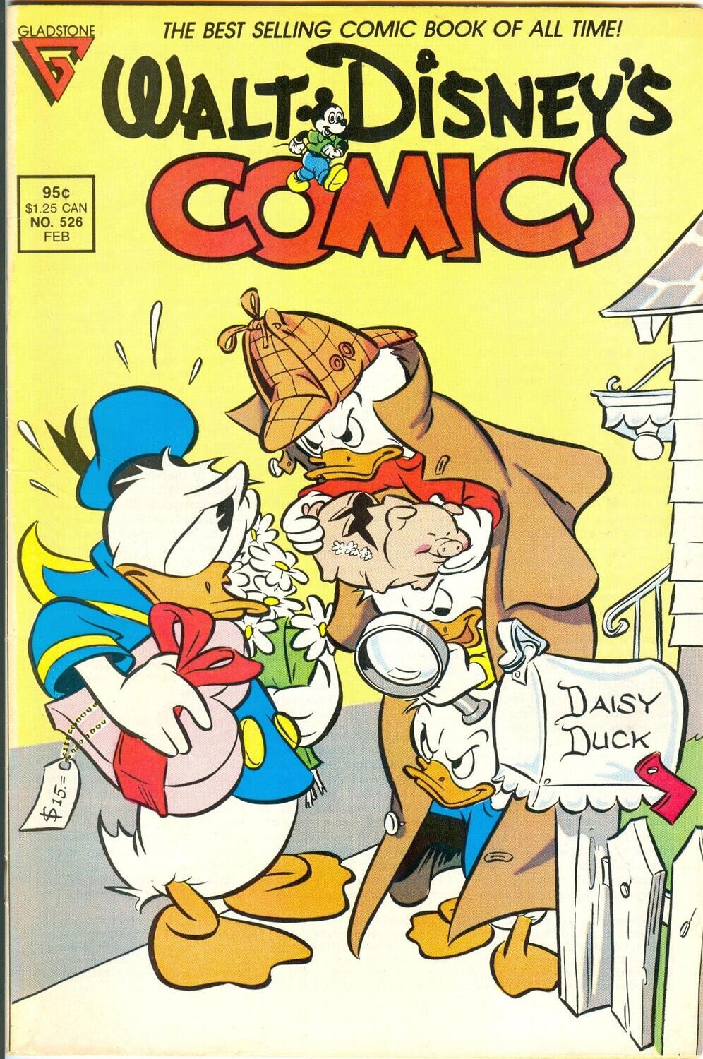 Walt Disney&#39;s Comics and Stories #526, February 1988, Gladstone Publishing, 95¢
