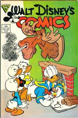 Walt Disney&#39;s Comics and Stories #529, June 1988, Gladstone Publishing, 95¢