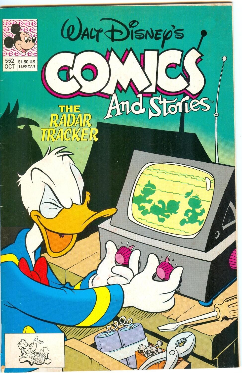 Walt Disney&#39;s Comics and Stories #552, October 1990, Disney Comics, $1.50