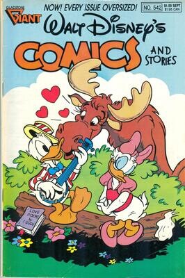 Walt Disney&#39;s Comics and Stories #542 September 1989, Gladstone Publishing $1.50