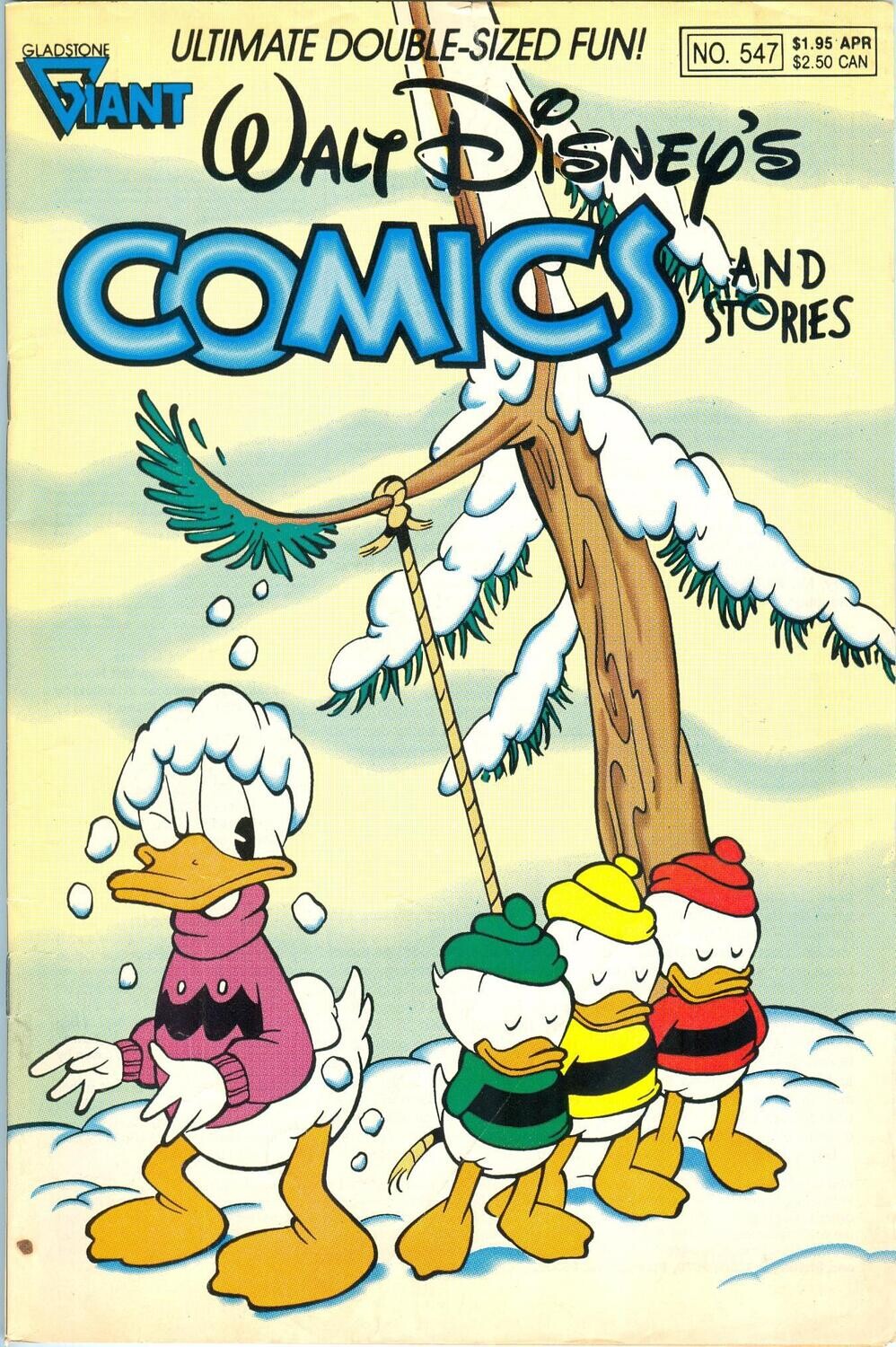 Walt Disney&#39;s Comics and Stories #547, April 1990, Gladstone Publishing, $1.95
