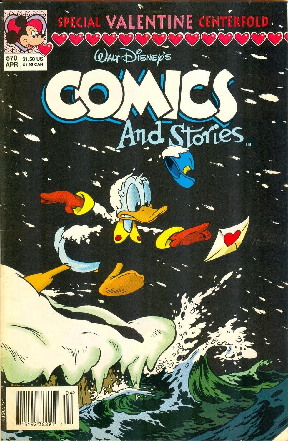 Walt Disney&#39;s Comics and Stories #570, April 1992, Disney Comics, $1.50