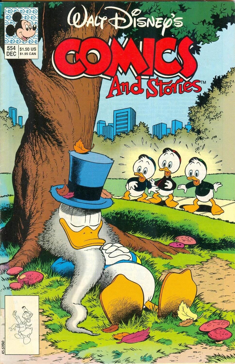 Walt Disney&#39;s Comics and Stories #554, December 1990, Disney Comics, $1.50