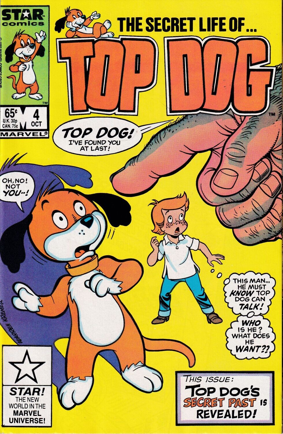Top Dog #4, Marvel Comics, October 1985, 65¢ cover