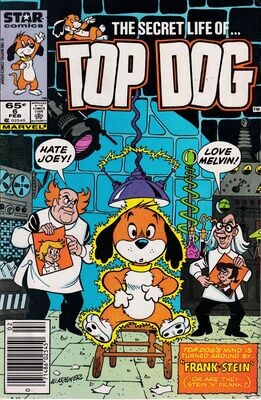 Top Dog #6, Marvel Comics, February 1986, 65¢ cover