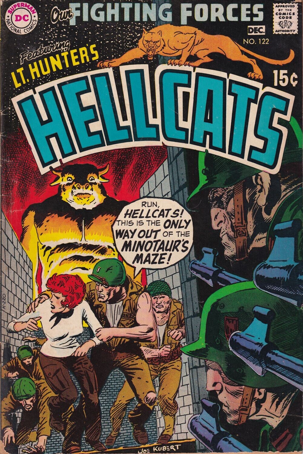 Our Fighting Forces #122, DC Comics, November-December 1969, 15¢ cover, Joe Kubert
