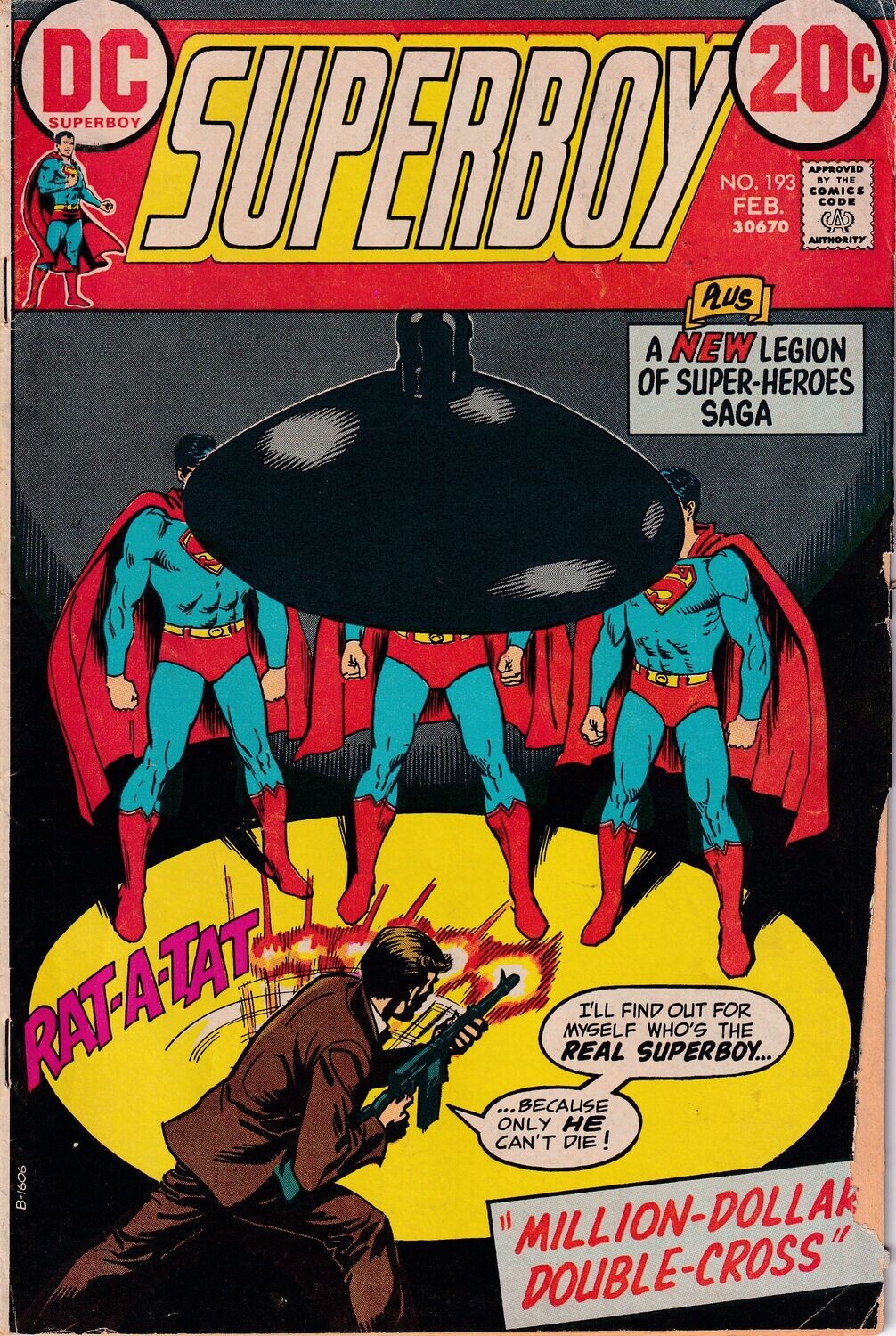 Superboy #193, DC Comics, February 1973, 20¢ cover, Nick Cardy