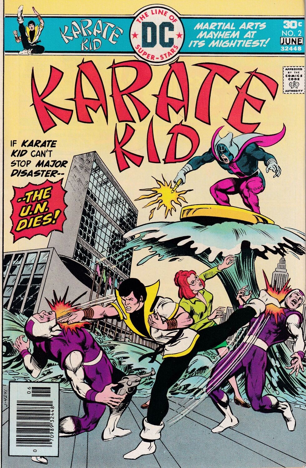 Karate Kid #2, DC Comics, May-June 1976, 30¢ cover, Mike Grell