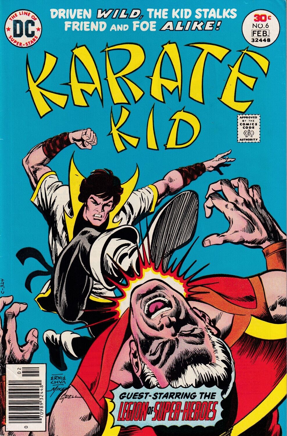 Karate Kid #6, DC Comics, January-February 1977, 30¢ cover, Ernie Chan