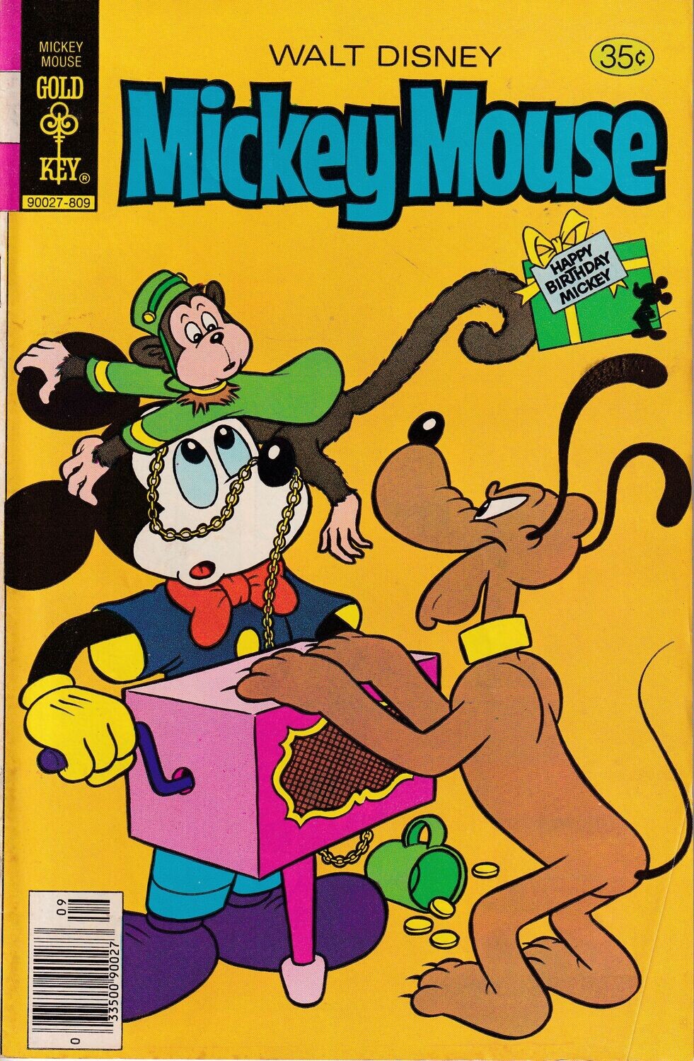 Mickey Mouse #187, Gold Key, September 1978, 35¢ cover, Paul Murry