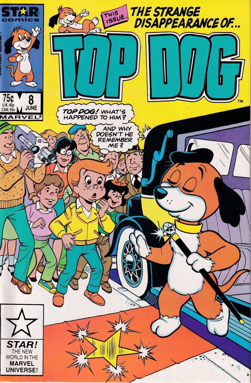 Top Dog #8, Marvel Comics, June 1986, 75¢ cover, Warren Kremer